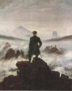 Caspar David Friedrich Wanderer Watching a Sea of Fog (mk45) France oil painting artist